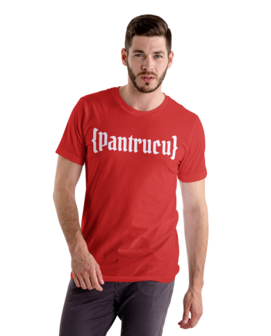 Camiseta Roja con logo Blanco largo